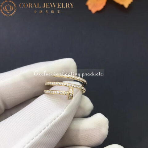 Cartier Juste un Clou B4211900 Ring Yellow Gold Diamonds 9