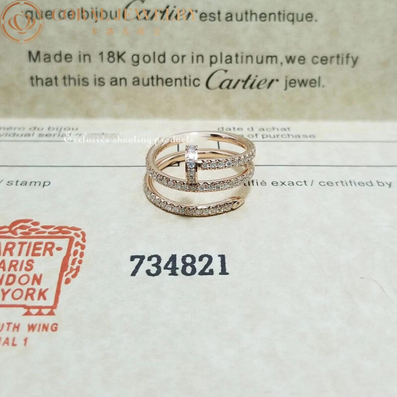 Cartier Juste un Clou B4211900 Ring Yellow Gold Diamonds 3