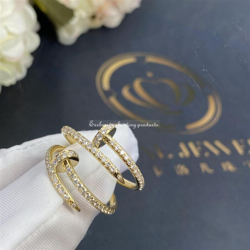 Cartier Juste un Clou B4231500 Ring Yellow Gold Diamonds 14