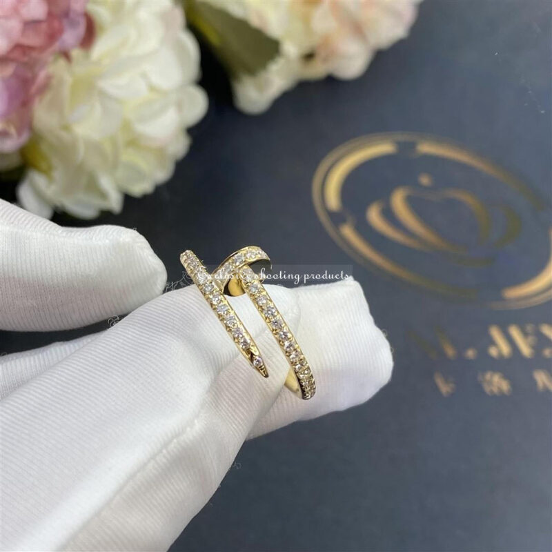 Cartier Juste un Clou B4231500 Ring Yellow Gold Diamonds 12