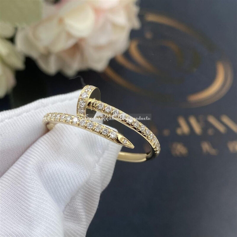 Cartier Juste un Clou B4231500 Ring Yellow Gold Diamonds 8