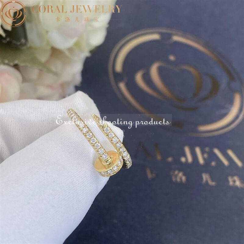 Cartier Juste un Clou B4231500 Ring Yellow Gold Diamonds 7