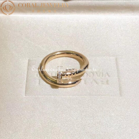 Cartier Juste un Clou Ring B4216900 Yellow Gold Diamonds 7