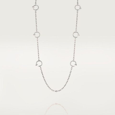 Cartier Juste Un Clou N7413400-1 White Gold Diamond Chain Necklace 1