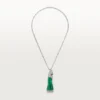 Cartier Les Oiseaux Libérés H3000008 Necklace White Gold Grey Mother-of Pearl Emeralds Diamonds 1