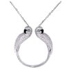 Cartier Les Oiseaux Libérés N7407400 Necklace White Gold Multi-Gemstone Pendant 1