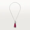 Cartier Les Oiseaux Libérés H3000006 Necklace White Gold Ruby Diamond Parrot 1