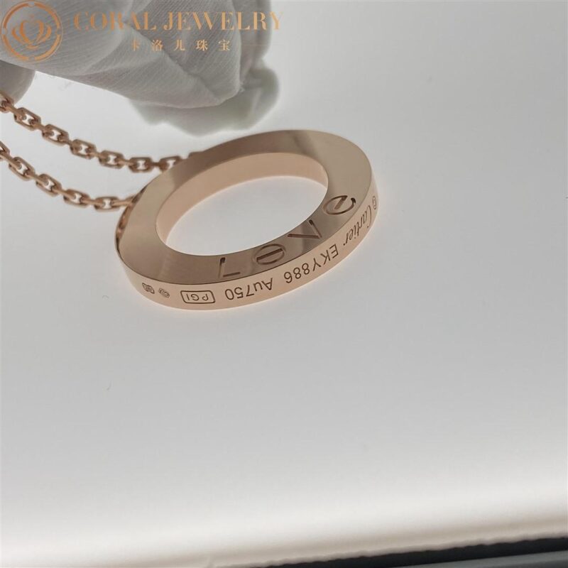 Cartier Love Necklace B7014400 18K Rose Gold 2