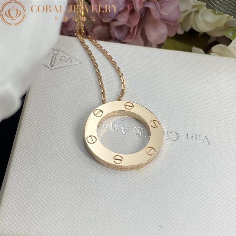 Cartier Love Necklace B7014400 18K Rose Gold 9