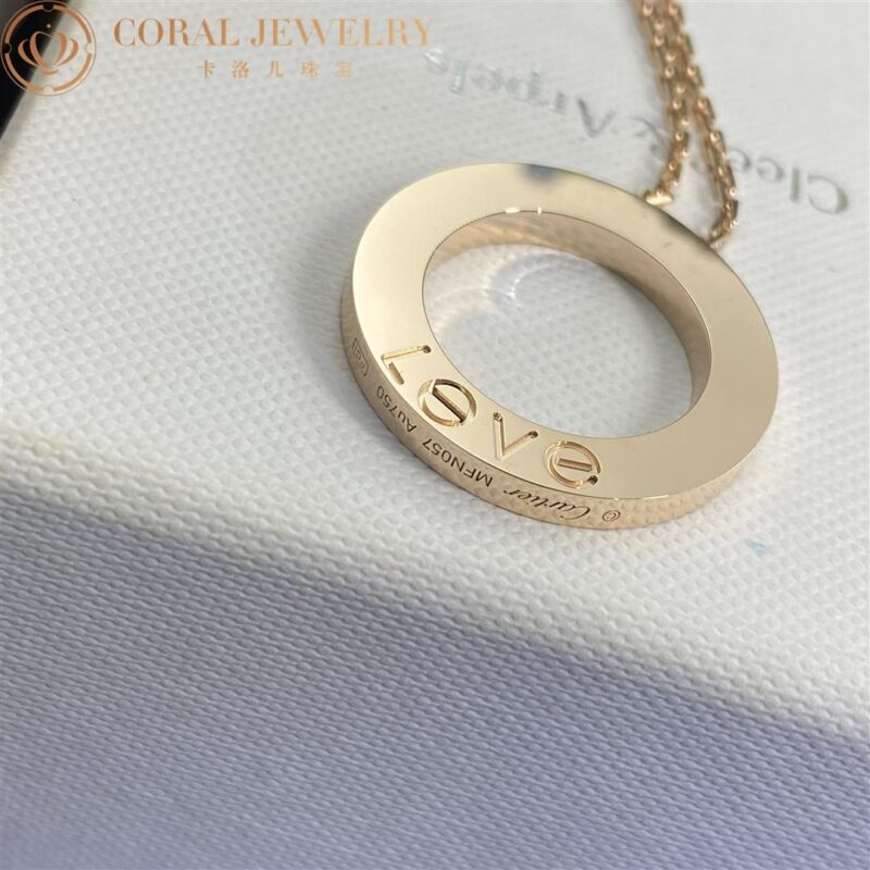 Cartier Love Necklace B7014400 18K Rose Gold 7