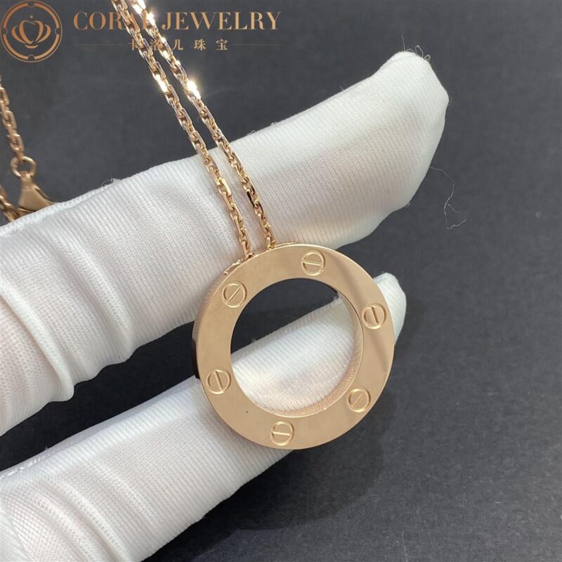 Cartier Love Necklace B7014400 18K Rose Gold 5