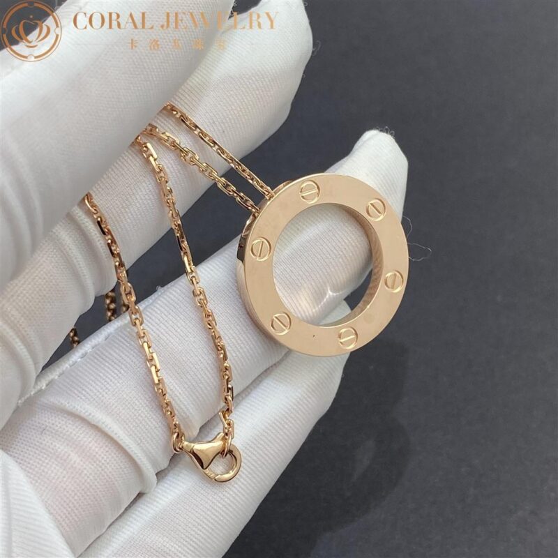 Cartier Love Necklace B7014400 18K Rose Gold 4