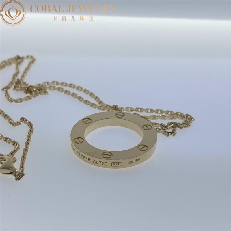 Cartier Love Necklace B7014200 18K Yellow Gold 2