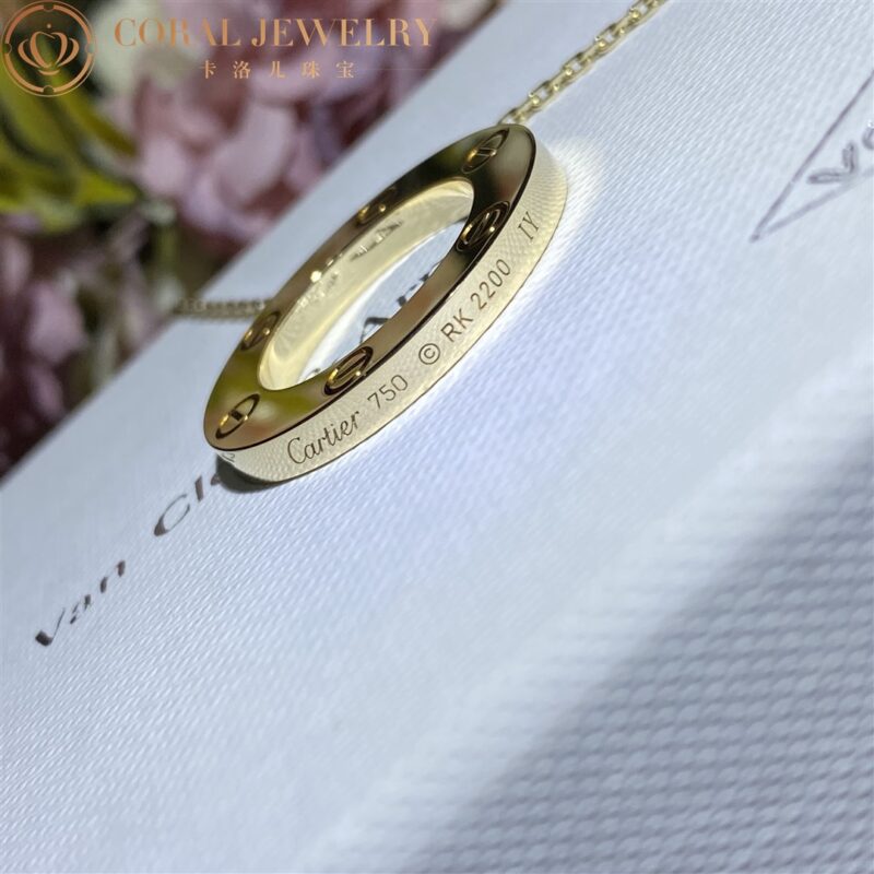 Cartier Love Necklace B7014200 18K Yellow Gold 11