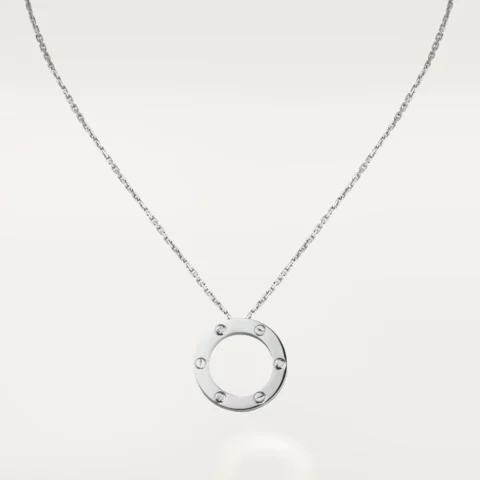 Cartier Love Necklace B7014600 3 Diamonds White Gold 1