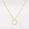 Cartier Love Necklace B7014500 3 Diamonds Yellow Gold 1