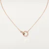 Cartier Love Necklace B7224528 Diamond-paved 18K Rose Gold 1