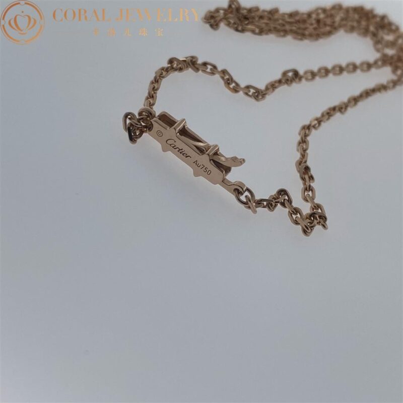 Cartier B7224527 Love Necklace Diamond-paved Rose Gold 10