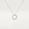 Cartier Love Necklace B7058000 Diamond-paved White Gold 1