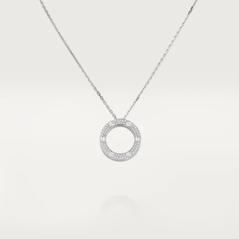 Cartier Love Necklace B7058000 Diamond-paved White Gold 1