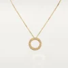 Cartier Love Necklace B7058400 Diamond-paved Yellow Gold 1