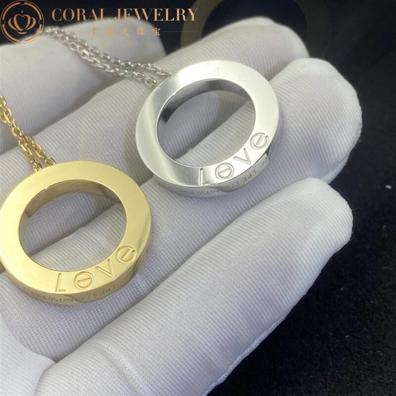 Cartier Love Necklace B7058400 Diamond-paved Yellow Gold 5