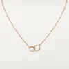 Cartier Love Necklace B7013900 Rose Gold Diamonds 1