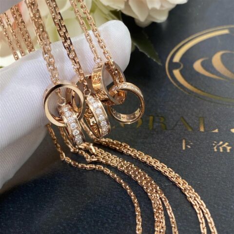 Cartier Love Necklace B7013900 Rose Gold Diamonds 8