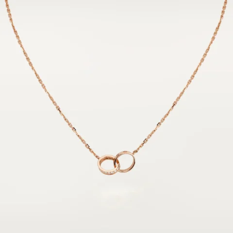 Cartier Love Necklace B7013900 Rose Gold Diamonds 1