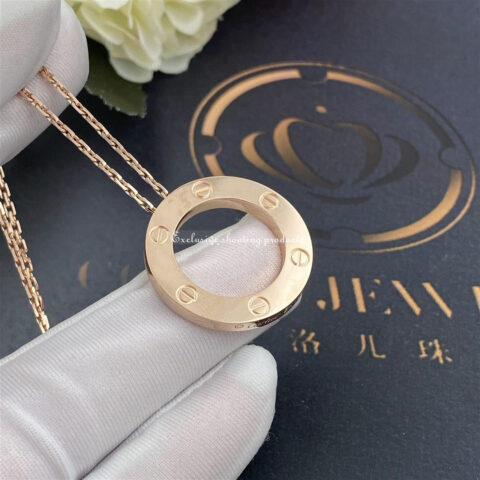 Cartier Love Necklace B7014400 Rose Gold 9