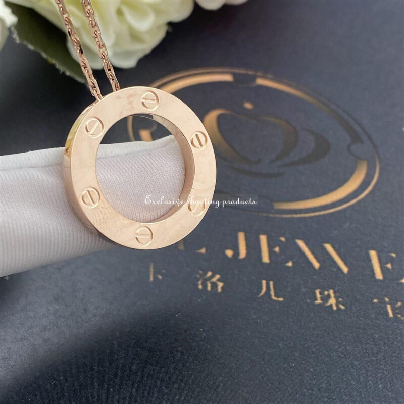 Cartier Love Necklace B7014400 Rose Gold 8