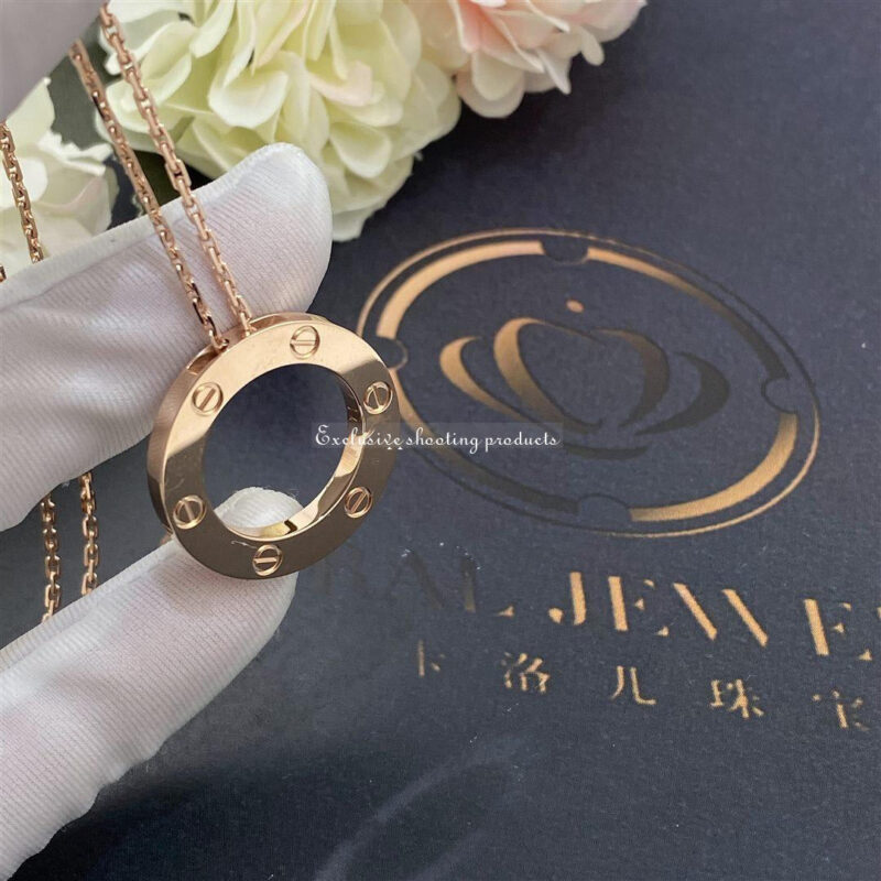 Cartier Love Necklace B7014400 Rose Gold 5