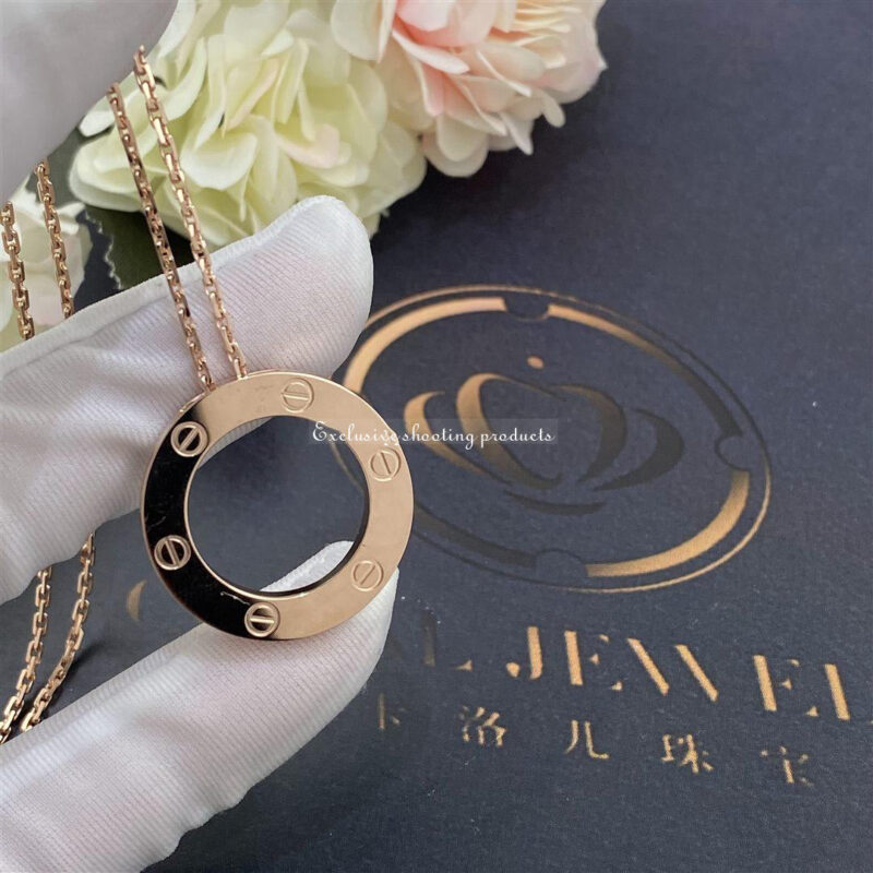 Cartier Love Necklace B7014400 Rose Gold 4