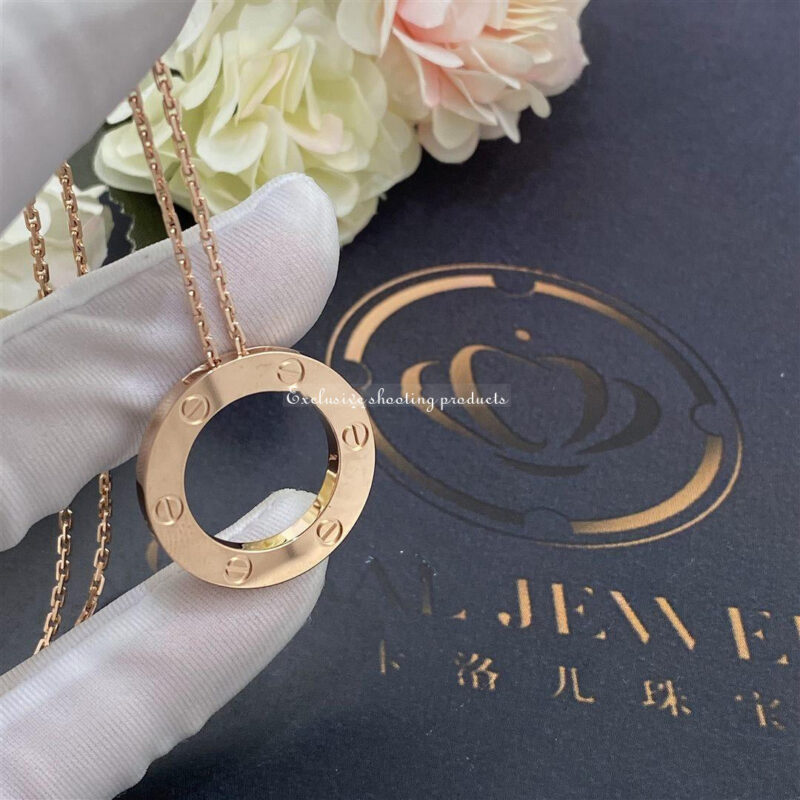 Cartier Love Necklace B7014400 Rose Gold 3