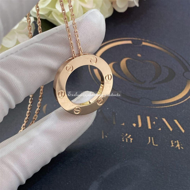 Cartier Love Necklace B7014400 Rose Gold 2