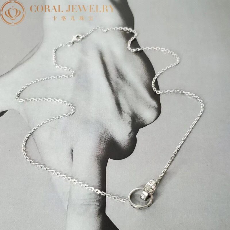 Cartier Love Necklace B7212500 White Gold 4