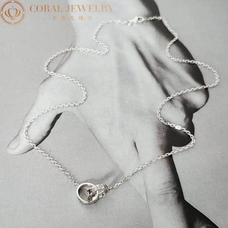 Cartier Love Necklace B7212500 White Gold 2