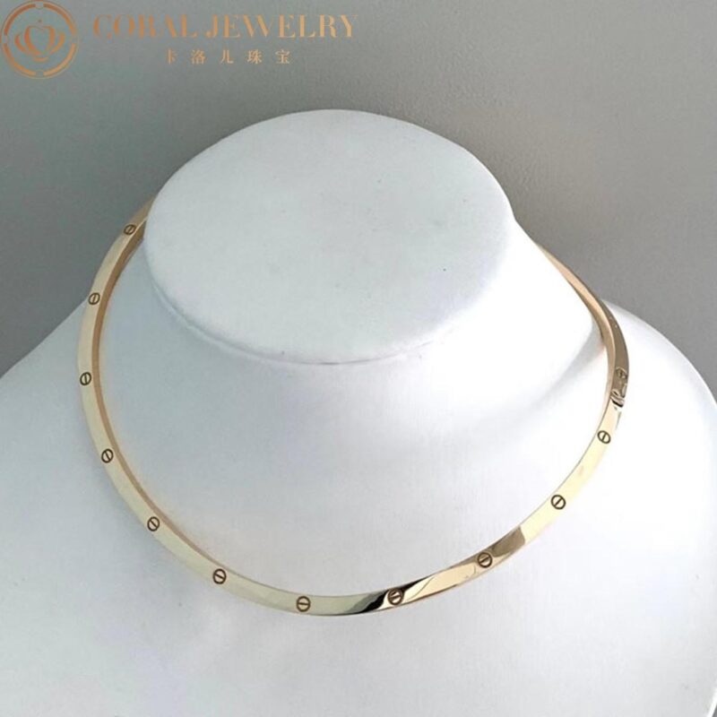 Cartier Love Necklace B7224761 Yellow Gold Collar 11