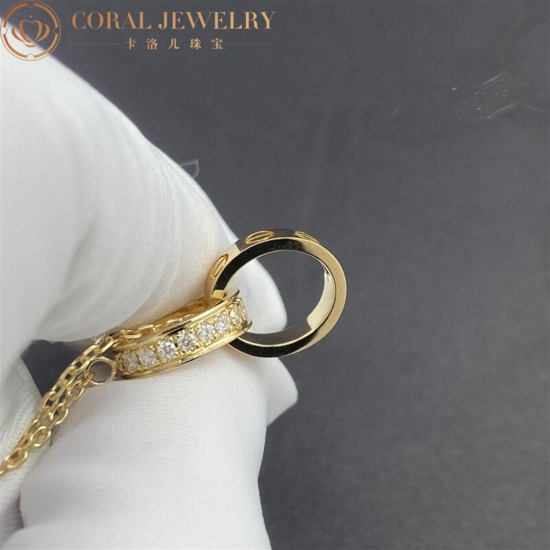 Cartier Love Necklace B7013800 Yellow Gold Diamonds 8