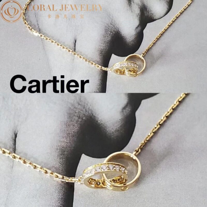 Cartier Love Necklace B7013800 Yellow Gold Diamonds 9