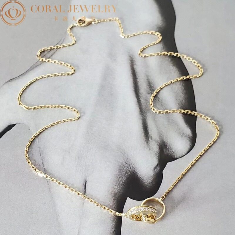 Cartier Love Necklace B7013800 Yellow Gold Diamonds 7