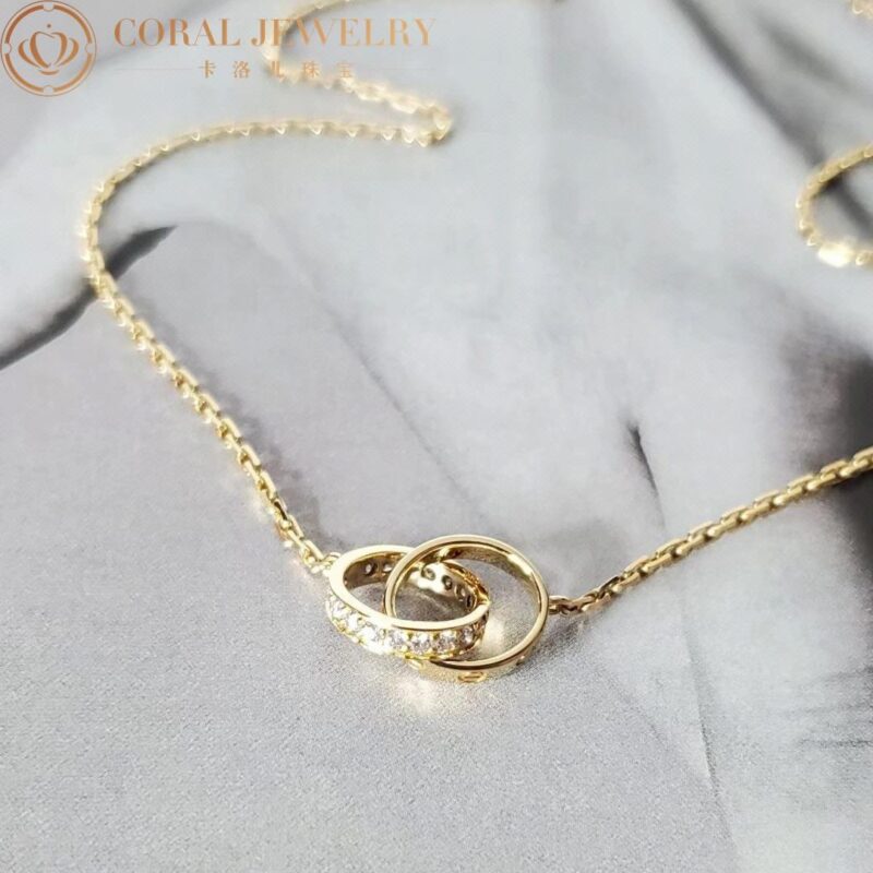 Cartier Love Necklace B7013800 Yellow Gold Diamonds 3