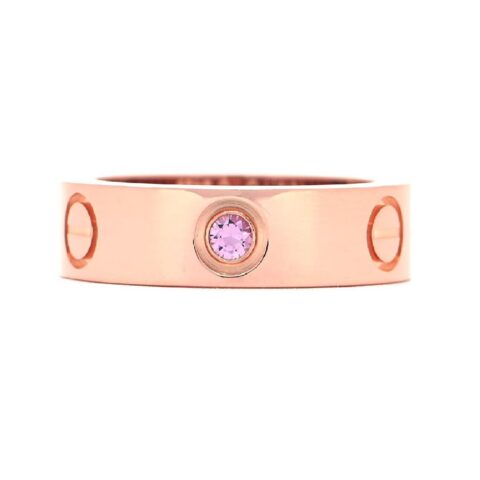 Cartier Love Ring B4064453 18k Pink Gold Pink Sapphire
