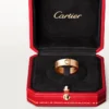 Cartier Love Ring B4087500 3 Diamonds Rose Gold 8