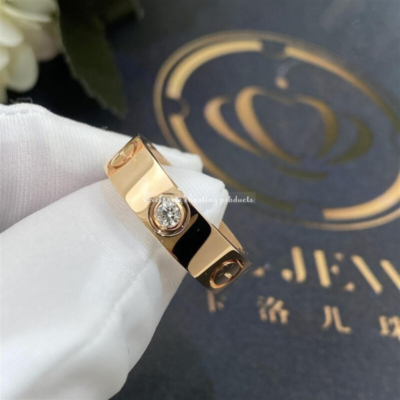 Cartier Love Ring B4087500 3 Diamonds Rose Gold 3