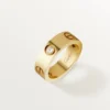Cartier Love Ring B4032400 3 Diamonds Yellow Gold 8