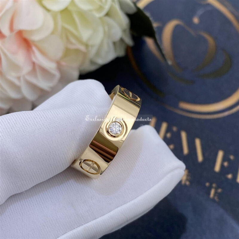 Cartier Love Ring B4032400 3 Diamonds Yellow Gold 3