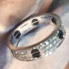 Cartier Love Ring B4207600 Diamond-paved Ceramic White Gold 3