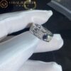 Cartier Love Ring B4207600 Diamond-paved Ceramic White Gold 7