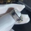 Cartier Love Ring B4207600 Diamond-paved Ceramic White Gold 6